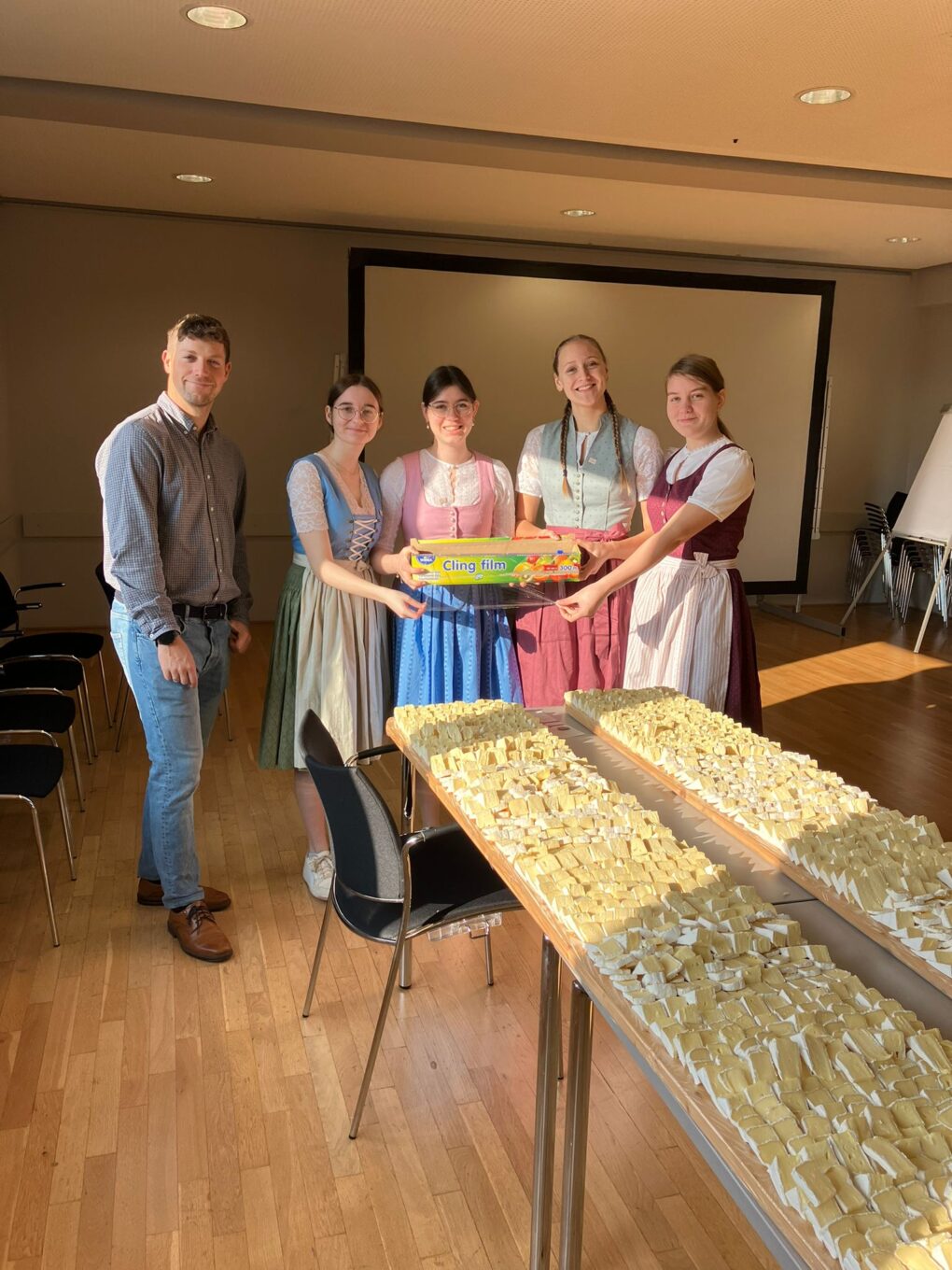 Klasse 3B bei der Generalversammlung der Berglandmilch